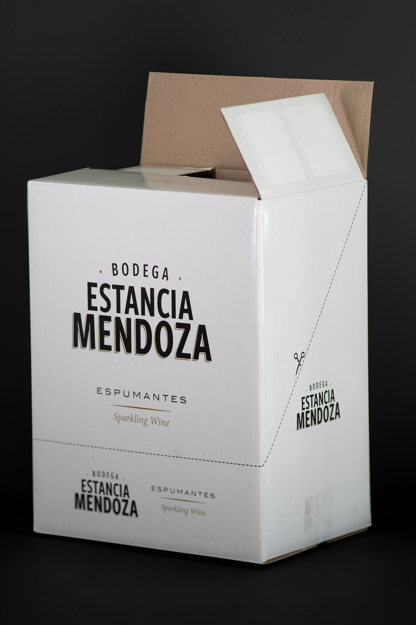 Caja de cartón corrugado con impresión offset